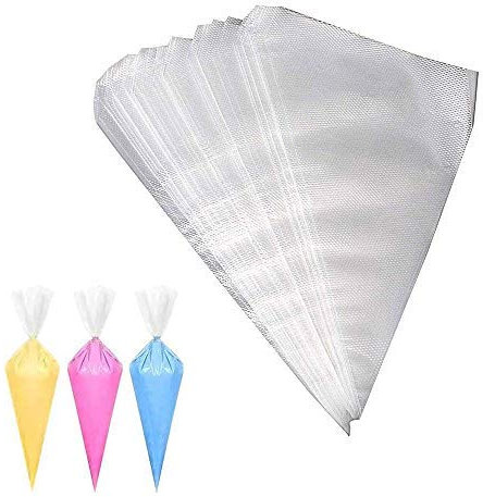 100 Pezzi Borse da pasticceria monouso pasticceria,Sac a Poche Usa e Getta Plastica pasticceria borse per Decorazioni Pasticceria, Dolci, Cupcake, Torte(Piccolo)