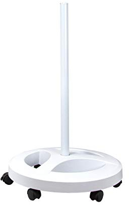 Neatfi 6-Wheel Rolling Base Floor Stand, Compatible for LED Desk Lamp and Magnifying Lamps, Versatile Stand for Work, Study, and Needlework (White)
