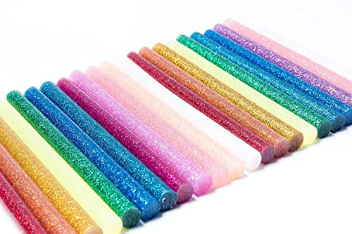 100 Stück Heißklebestifte, 12 Farben, Schmelzklebstoff, Farbe Pailletten, für Heißklebepistole, 7 mm, für kreative Dekoration, Schreiben, Siegel, Reparatur, Basteln