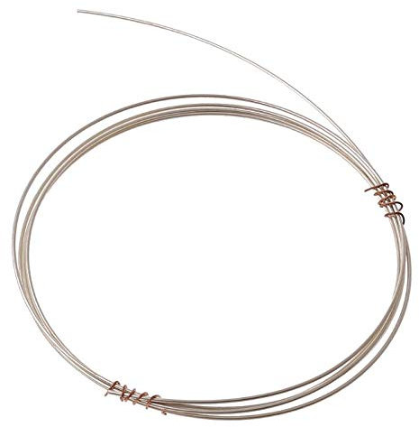 bobeini 1 M 925 Sterling Silberdraht in Schmuckherstellung 0,3/0,4/0,5/0,6/0,7/0,8/0,9/1,2 mm Silber