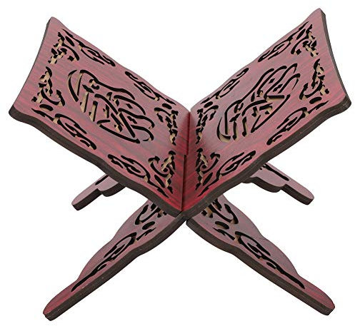 Koran-Halter Buchständer, 2-teiliger Faltbarer Koran-Koran-Heiliger Buchständer aus Holz, Muslimisches Magazin-Kochbuch-Display-Halter-Rack Koran-Buch-Halter Zum Lesen,