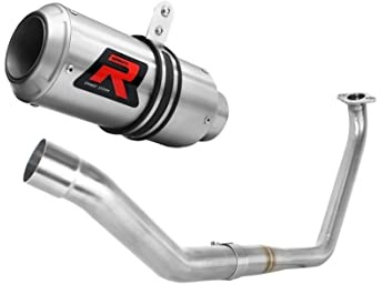 DOMINATOR Impianto di scarico Collettori Marmitta Silenziatore GP compatibile con YZF R125 2019-2020