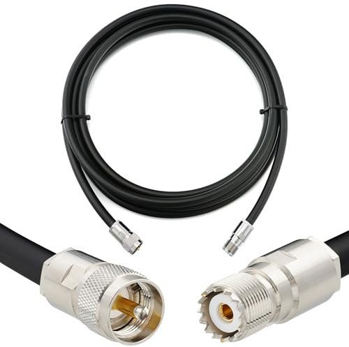 RANGEFUL 30m PL259 SO239 Cavo coassiale UHF impermeabile a bassissima perdita – prolunga 30 metri da esterno 8D-FB Ø11,1mm – per HAM cavo antenna CB radio analizzatore misuratore SWR VHF rosmetro