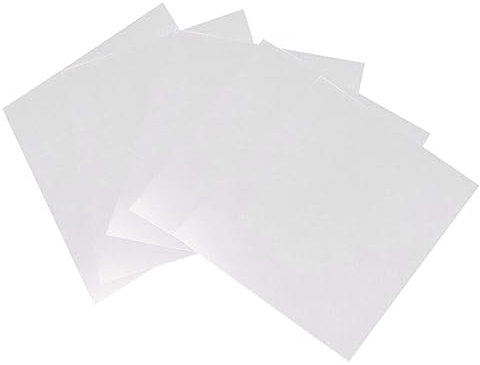 Tofficu 5 Stücke 3d Druck Stift Zubehör Leere Schablone Blätter Pvc Material Waschbar Reusable