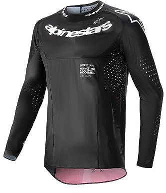 Alpinestars 3763224-1323-XXL: Supertech Ward Jersey Black/Red Berry 2X