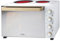 Cooks Professional Mini Portable Oven with Ceramic Hobs | Energy Efficient Electric Countertop Cooker with Hob, Two Hobs & Wire Rack Baking Tray | Kitchen Grill Ovens | 48L Capacity | White Nordic