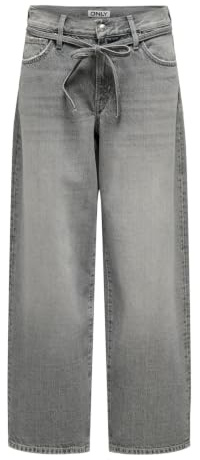 ONLY Female Straight-Fit Jeans ONLGIANNA Mittlere Taille Ballon Schnitt Jeans
