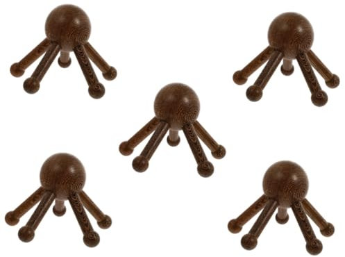 Beaupretty 5stücke Kopfmassagegerät Werkzeug Kopfhautmassage Leicht Und Tragbar Für Entspannung Und Bessere Durchblutung Beige