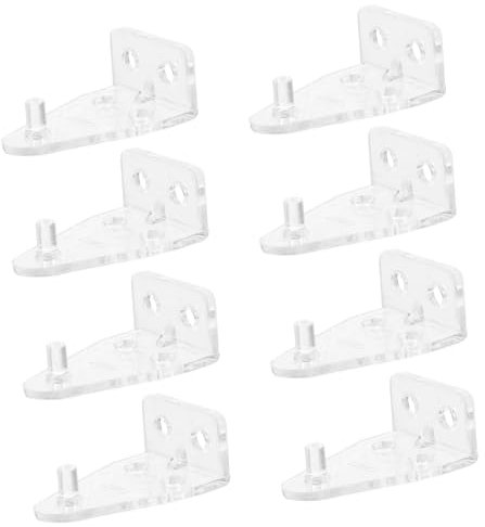 PHENOFICE 8pcs Venetian Blind Connector Hooks Set, Compact Plastic Positioning Wand and Connecting Hooks for Horizontal Blinds, Window Shutter Accessories for Home and Office Use