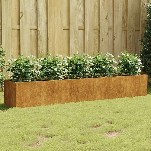 XGWKCNV Furniture select-Garden Raised Bed 200x40x40 cm Corten Steel