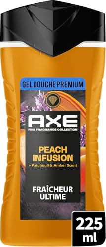 AXE - Gel Doccia - Collezione Prestige - Peach Infusion - 12 ore di freschezza - Fresco profumo di pesca, patchouli e ambra - 225 ml