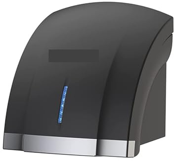 Sèche-mains, Capteur Compact électrique de sèche-mains Commercial, sèche-mains automatique, essuie-glace à grande vitesse 1800W for salle de bain,Débit d'air puissant(Black hand dryer)
