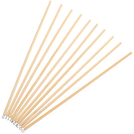 Supvox Handpuppen Steuerungsstäbe Holz 20cm für Kinder Selbstgemacht Puppentheater Puppenbewegung Kontrollieren Puppenspiel Zubehör