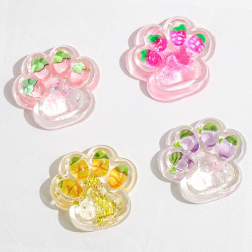 TYFYH 4 Stück Katzenpfoten Squishy, Squishy Pfote, Cat Paw Squeeze Toy, Anti Stress Spielzeug, Süße Weiche Katzenpfoten Quetschspielzeug für Angst Relief, für Kinder und Erwachsene