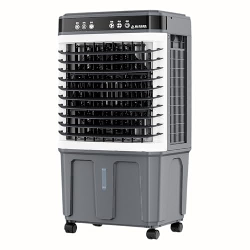 Ventilador de refrigeración para Habitaciones Grandes, garajes, Patios, Enfriador de Aire evaporativo, Enfriador de pantano portátil con 3 velocidades, Temporizador de 12 Horas, Tanque de AG