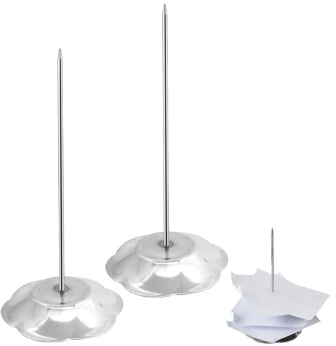 GNALIA 2 Pcs Pincho Para Notas,Oficina Accesorios,Pincho Para Tickets,Pincha Papeles,Soporte Notas,Pincho Escritorio,Soporte Notas,Porta Comandas Hosteleria