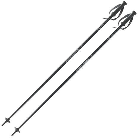 Skidstavar Fischer Lite Edition aluminium – 120 cm – alpin skidstavar – högkvalitativ skidstav i aluminium – Allmountain Piststav – unisex – ergonomiskt handtag – justerbar handledsrem