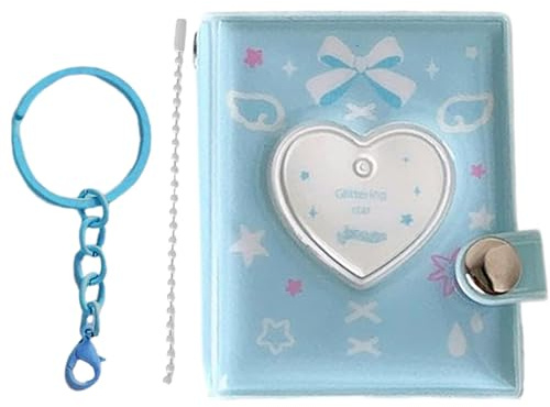 Mini-Fotoalbum | Schlüsselanhänger wasserdicht aus PVC Anhänger – Buch Schlüsselanhänger mit Fotos und Sammelalbum – für Paare Sammler Teenager Geburtstag Valentinstag Reise Tasche