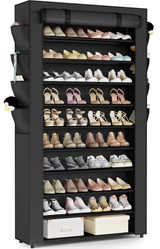 Mavivegue Schuhregal 11 Ebenen, Schuhschrank Hoch für 50 Paar Schuhe