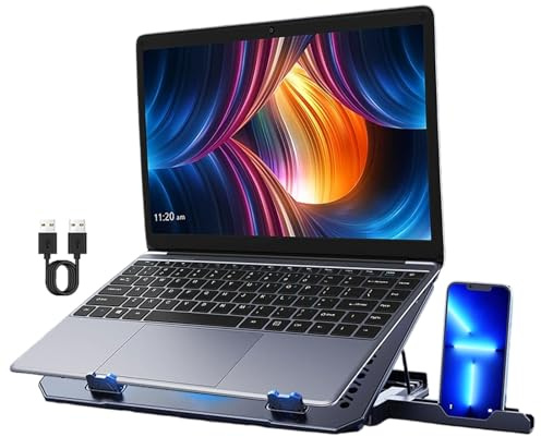 Almohadilla de refrigeración para ventilador de laptop, reducción de calor antideslizante, almohadilla de refrigeración para laptop, para apartamento, dormitorio, escritorio, trabajo, reuniones