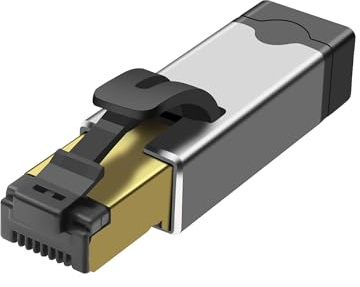 XMSJSIY Ethernet to USB-C Gigabit Network LAN Adapter Connector | RJ45 Ethernet to Type-C Female Gigabit Network Internet LAN Connector Portable Converter for Travel/Office
