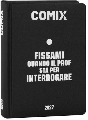 COMIX - Dagbok 2027 16 månader, dagbok för mellanstadiet och gymnasiet, med hårt fodral, 576 sidor med grafik och serier, perfekt för pojkar och flickor, 13 x 17,8 cm
