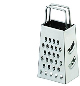 Kinghoff KH-3181 Mini Vierkantreibe aus Edelstahl, Handreibe, Reibe, Hobel für Käse, Obst, Ingwer, Gemüse und Gewürze