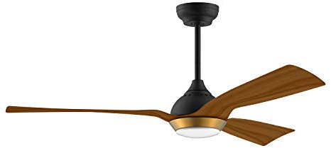 reiga Deckenventilator mit dimmbarer LED-Beleuchtung 132 cm Leiser DC-Motor mit starkem Luftstrom, 6 Geschwindigkeiten, 3 Farbtemperaturen, Fernbedienung für Wohnzimmer, Schlafzimmer & Büro