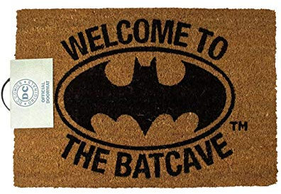DC Comics Batman Mat de Porte Bienvenue Batcave Home Decor Cadeaux Taille Unique