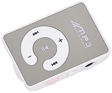 Portable Mini Clip Mp3 Player, Support 32G Micro TF Card Slot Can Use As USB Flash Dish, for Outdoor Sports,white