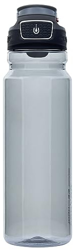 Contigo Free Flow Trinkflasche, große BPA-freie Wasserflasche aus Tritan-Kunststoff, 100% auslaufsicher, Trinken auf Knopfdruck, Premium Outdoor Sportflasche zum Wandern, Fahrradfahren, 1000 ml