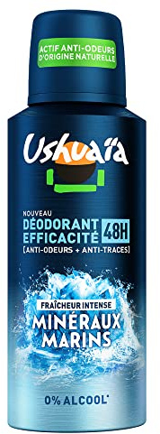 Ushuaïa Déodorant Spray Homme Minéraux Marins - Lot de 6