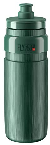 Elite Bidón Fly Tex 750ml Opal, Botella Ligera 58g Textura Antideslizante Alto Flujo, Sin BPA, Carretera MTB