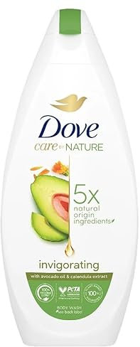 Dove Gel doccia da donna, estratto di olio di avocado e calendula, confezione da 6 (6 x 225 ml)