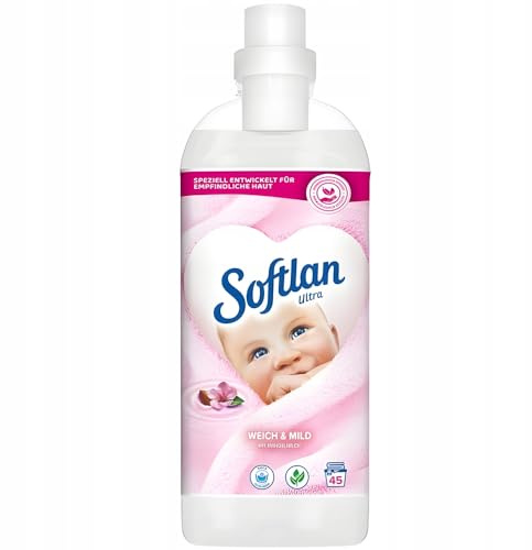 Softlan Ultra Weichspüler Weich & Mild 1L - für empfindliche Haut, langanhaltend frische & weiche Wäsche