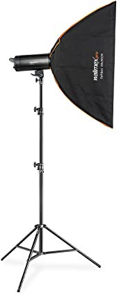 Walimex Pro Stager 400 HSS Set Single - Potente Flash de Estudio con Receptor de 2,4 GHz, Modo HSS, 400 WS, Tiempo de Destello Corto, luz LED de Modelado, para fotógrafos Profesionales