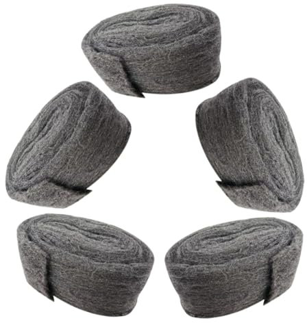 VINTORKY 5pcs Steel Wool Rodent Barrier Mice Hole Filler for Garage Fine Wire Wool Mice
