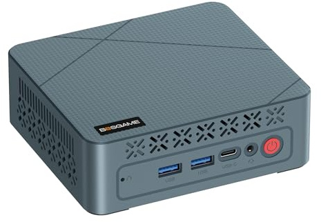 BOSGAME Mini PC E2, Ryzen 5 3550H Mini Computer(4C/8T, Up to 3.7 GHz) 16GB DDR4 RAM, 512GB PCIe NVMe SSD, Dual HDMI Desktop Mini PC, Wi-Fi 5 & Bluetooth 5.0