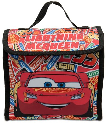 Disney Cars Kids Boys Lightning McQueen Lunch Bag | Childrens Thermal Insulated School Nursery Lunchbag