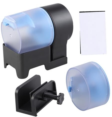 Happyyami Auto Fish Feeder Timer Fish Food Dispenser Aquarium Tank Feeder Easy Setup