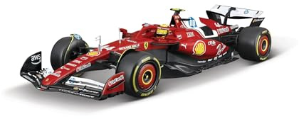 Bburago – Ferrari SF-25 F1 2025#44 Hamilton, Diecast-Modellauto 1:18, detaillierte Replik des F1-Rennwagens mit Ferrari-Lizenz, empfohlenes Alter 14+ Jahre
