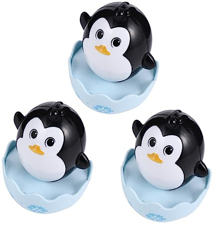 Abaodam Lot de 3 Jouets Éducatifs en Plastique Noir pour Bébé, Résistants aux Chocs et Légers, Apparence Adorable, pour Éveil et Développement des Garçon et Filles
