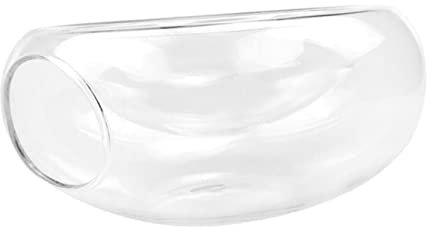 BATHVEVE Cuenco De Vidrio Transparente Lateral Para Verduras Diseño Elegante Para Cocina