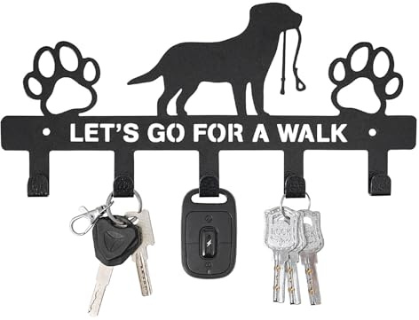 CMANLNYK Wandhaken Hundegarderobe - Hunde Garderobe Eingangs Schlüsselhaken, Kreative Eisenkunst Hundezubehör für Hundeleinen Halterung Wand, Halsband, Hundezubehör