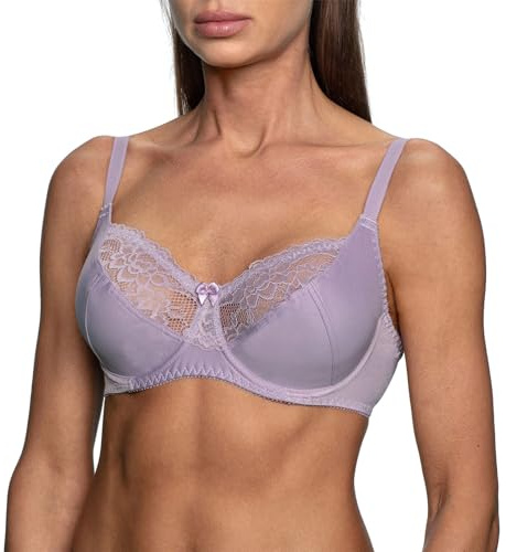 frugue Sujetador Reductor con Aros Talla Grande Mujer Lila FR 85E (EU 70E)