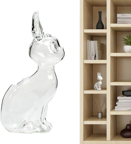 Générique Bouteille Mémoire pour Poil de Chat, Bocal Souvenir pour Conservation Poils de Chat, Contenant en Verre Souvenir Félin pour Femmes Filles Famille Amis Parents Grands-Parents