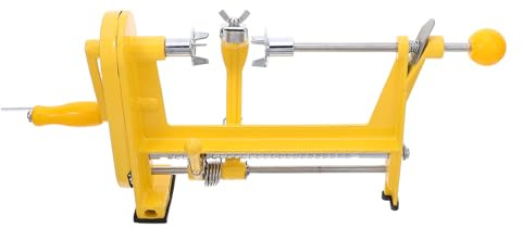 Amosfun Éplucheur Manuel Fruit et Légumes Acier Inoxydable avec Manivelle Lames Réglables pour Pelage Uniforme de Pommes de Terre Mangues Poires Concombres et Agrumes Outil Polyvalent de