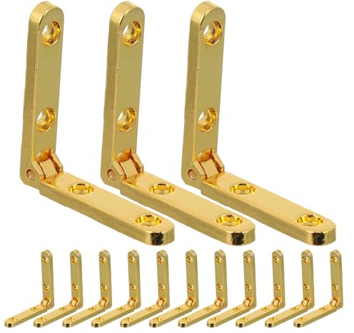 Kisangel 14 Pezzi Ferramenta Per Mobili Cerniere Antiche Cerniere Decorative Artigianali Per Mobili Golden