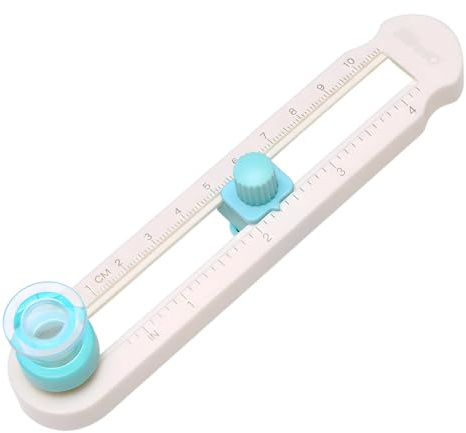 Ebksqs Cortador circular giratorio – Ajustable 2 – 20 cm, giratorio 360°, cortador de precisión para papel, tarjetas, fotos y bricolaje