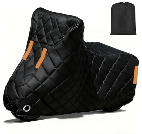 Motorrad Abdeckplane Outdoor für Honda ANF 125 Innova |Motorradabdeckung mit Baumwolle Hagelschutz Wasserdicht Anti-Baumöl Oxford Stoff Tearstop Motorradplane Dekorations Zubehör
